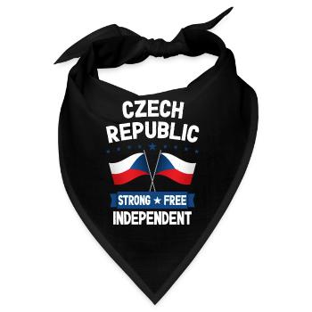Tschechische Republik - Bandana - Schwarz - Vorne