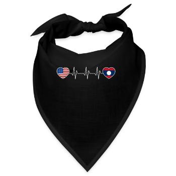 Laos - Bandana - Schwarz - Vorne