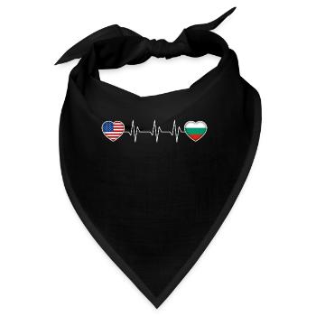 Bulgarien - Bandana - Schwarz - Vorne