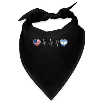 Argentinien - Bandana - Schwarz - Vorne