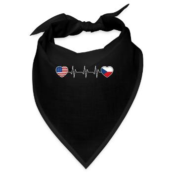 Tschechische Republik - Bandana - Schwarz - Vorne