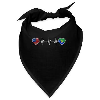 Weihnachtsinsel - Bandana - Schwarz - Vorne