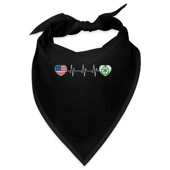 Padanien - Bandana - Schwarz - Vorne