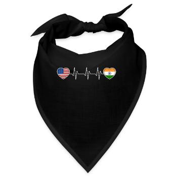 Indien - Bandana - Schwarz - Vorne