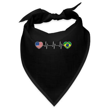 Brasilien - Bandana - Schwarz - Vorne