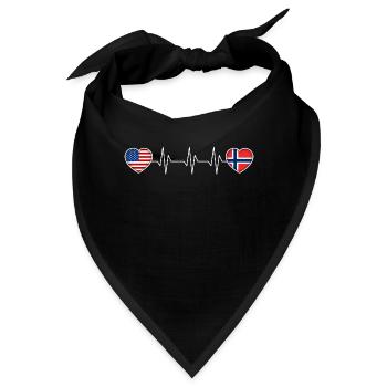 Norwegen - Bandana - Schwarz - Vorne
