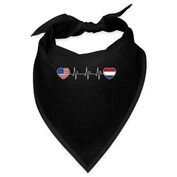 Niederlande - Bandana - Schwarz - Vorne
