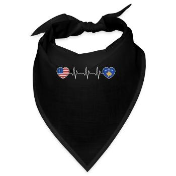 Kosovo - Bandana - Schwarz - Vorne