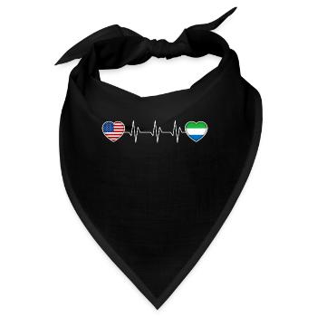 Sierra Leone - Bandana - Schwarz - Vorne