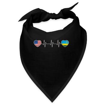 Ruanda - Bandana - Schwarz - Vorne