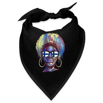 Finnland - Bandana - Schwarz - Vorne