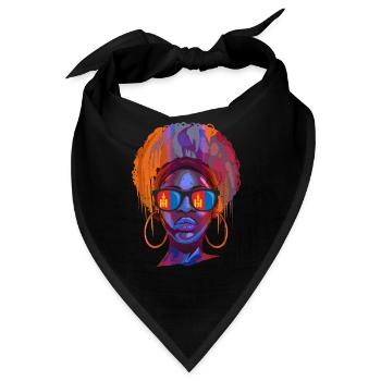 Mongolei - Bandana - Schwarz - Vorne