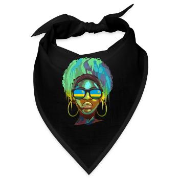 Ruanda - Bandana - Schwarz - Vorne