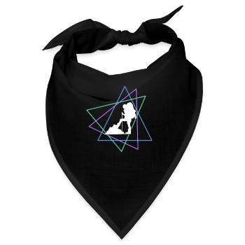 Bergsteigen - Bandana - Schwarz - Vorne