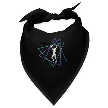 Fitness - Bandana - Schwarz - Vorne