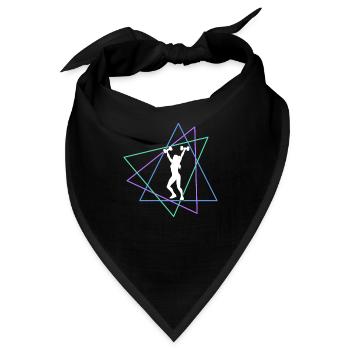 Fitness - Bandana - Schwarz - Vorne