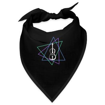 Geige - Bandana - Schwarz - Vorne
