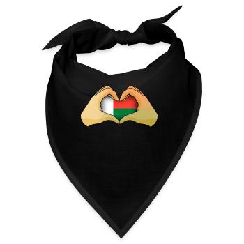 Madagaskar - Bandana - Schwarz - Vorne