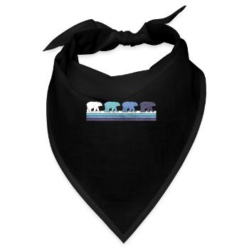 Bär - Bandana - Schwarz - Vorne