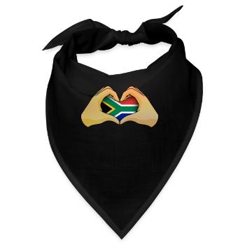 Südafrika - Bandana - Schwarz - Vorne