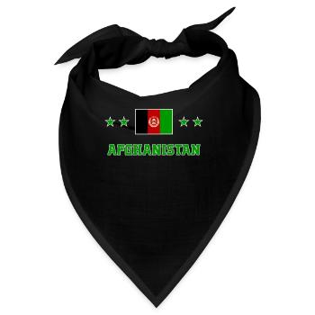 Afghanistan - Bandana - Schwarz - Vorne