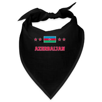 Aserbaidschan - Bandana - Schwarz - Vorne