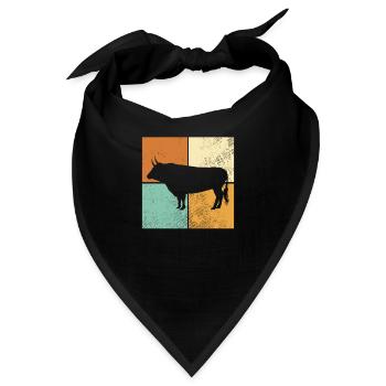 Stier - Bandana - Schwarz - Vorne