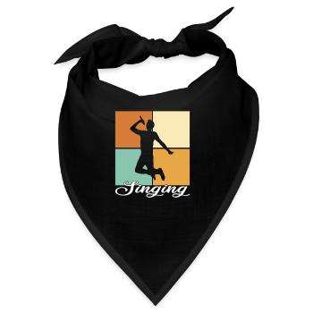 Singen - Bandana - Schwarz - Vorne