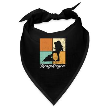 Bergsteigen - Bandana - Schwarz - Vorne
