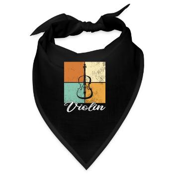 Geige - Bandana - Schwarz - Vorne