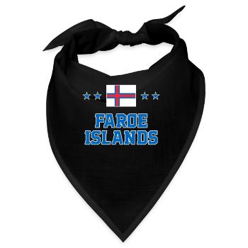 Färöer Inseln - Bandana - Schwarz - Vorne