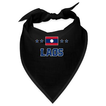 Laos - Bandana - Schwarz - Vorne