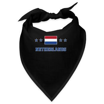 Niederlande - Bandana - Schwarz - Vorne