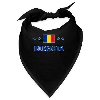 Rumänien - Bandana - Schwarz - Vorne