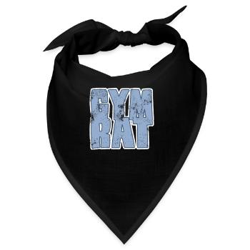 gym rat - Bandana - Schwarz - Vorne