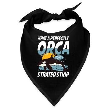 What A Perfectly Orca Strated Strip - Bandana - Schwarz - Vorne