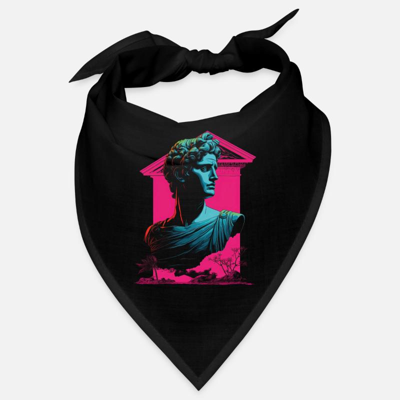 80 ' s statue grecque classique Synthwave Bandana