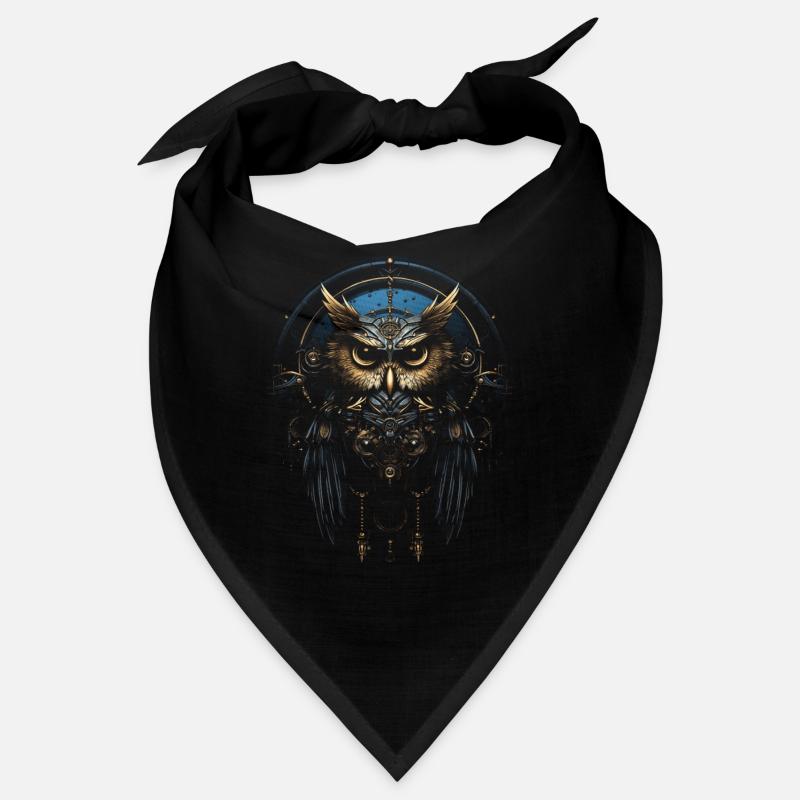 Steampunk Mechanische Eule Viktorianisch Vogel Bandana