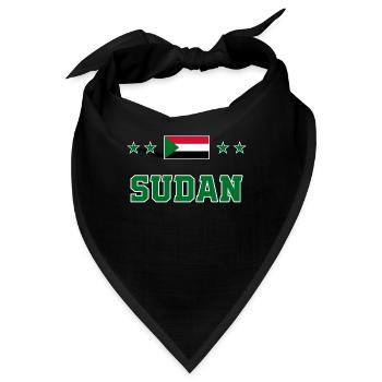 Sudan - Bandana - Schwarz - Vorne