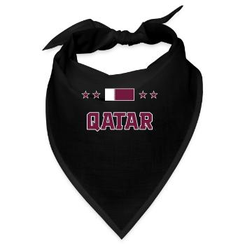 Katar - Bandana - Schwarz - Vorne