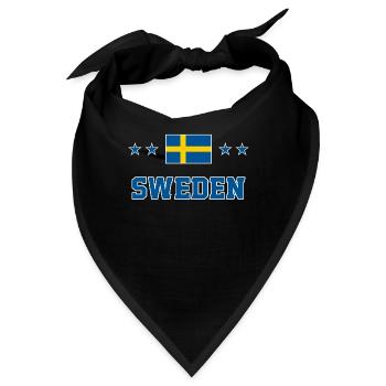 Schweden - Bandana - Schwarz - Vorne
