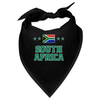 Südafrika - Bandana - Schwarz - Vorne