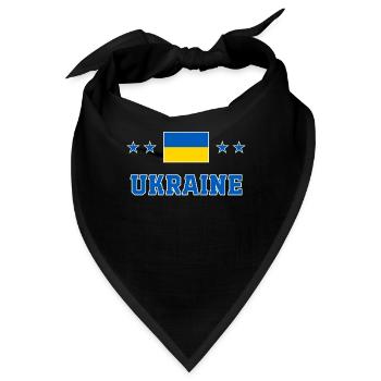 Ukraine - Bandana - Schwarz - Vorne
