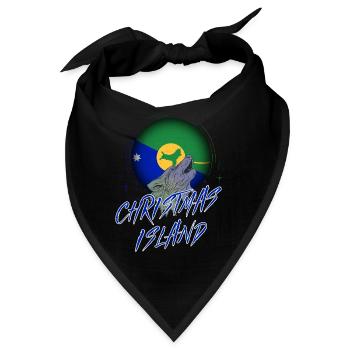 Weihnachtsinsel - Bandana - Schwarz - Vorne