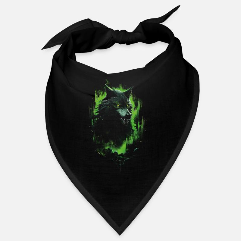 Fantasy Wolf Horror Forest Bandana