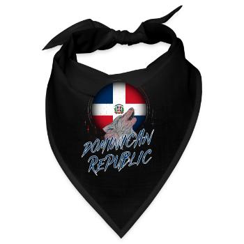 Dominikanische Republik - Bandana - Schwarz - Vorne