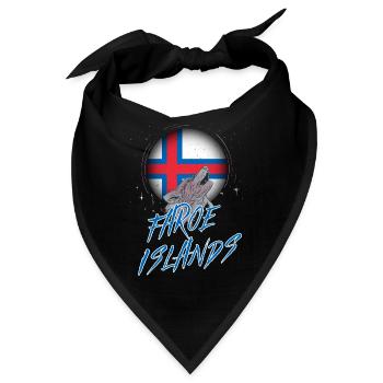 Färöer Inseln - Bandana - Schwarz - Vorne