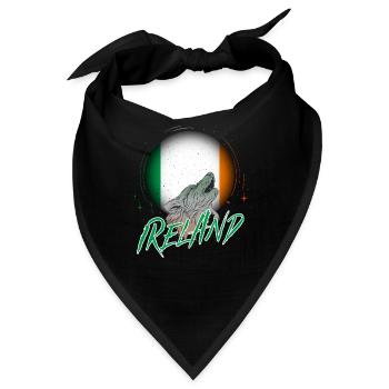 Irland - Bandana - Schwarz - Vorne