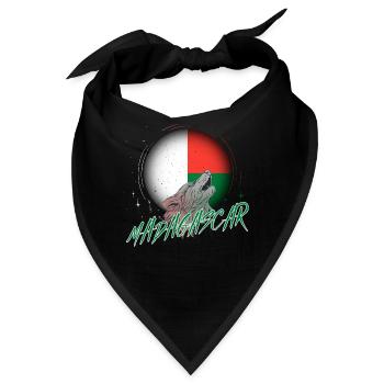 Madagaskar - Bandana - Schwarz - Vorne