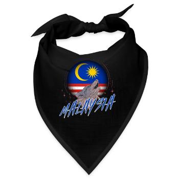 Malaysia - Bandana - Schwarz - Vorne